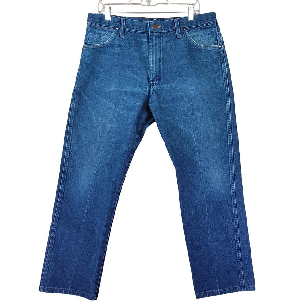 Wrangler‎ Jeans Mens 35x28.5 Blue Good Cowboy Cut 13MWZ Denim Vintage